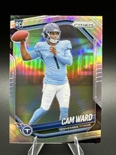 Panini 2025 Prizm TRUE SILVER Cam Ward Rookie Prizm #352 Tennessee Titans picture