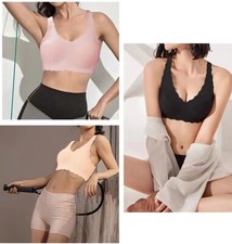 Women Padded Sports Bra Crop Top Running Yoga Fitness Sport Seamless Vest Gift  picture