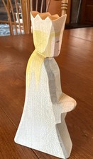 RARE Vintage Ostheimer Castle Queen Figure~Older Model~Germany~Carved~Stamped(W) picture