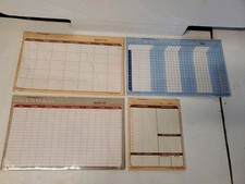 4 Vintage 1987 New & Sealed Visual Organizers inc Schedulers, Planners, etc PEN picture