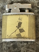 Vintage Royal 1950’s Lighter PIN UP BURLESQUE BIKINI MODEL BAD LADY Japan picture