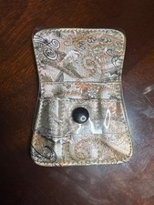 Vintage-Inspired Brocade Snap Closure Case With Paisley & Floral Design   M-22 picture