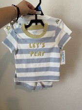 Carters 3 - piece set 24 months with a Logo Lets play blue with white picture
