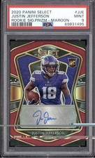 2020 Panini Select - Rookie Signatures Justin Jefferson #RS-JJE Maroon /60  picture