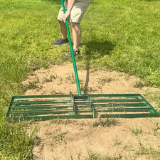 Landzie Lawn Leveling Rake - 48 Inch XL Lawn Care Yard, and Garden Leveler Rake picture