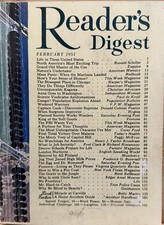 1951 February READER'S DIGEST MAGAZINE Vintage Classic History Short Fun Stories picture