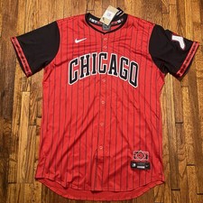 Nike Chicago Bulls Sox City Edition Authentic Jersey 48 L NWT Southside Red $355 picture