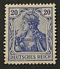 Travelstamps: 1915 Germany Reich Germania Mi.Nr. 87 - 20 Pfennig Mint MOGLH picture