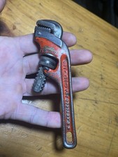 Vintage Ridgid E-6 Offset Pipe Wrench oil hardened Elyria Ohio USA picture