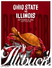 2026 OHIO STATE BUCKEYES NCAA COMMEMORATIVE GAME DAY PROGRAM ILLINOIS PRE-ORDER picture