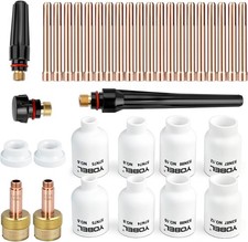 35PCS Large Bore Gas Lens Kit for WP-17/18/26 TIG Torch – Jumbo Alumina Cer... picture