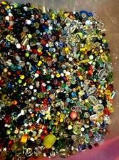 1 Pound (450g) Assorted Premium Beads. 80% Glass, Higher Quality, Larger Sizes picture
