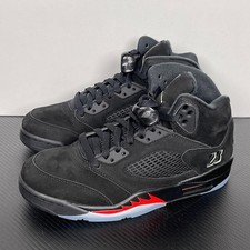 Air Jordan 5 Retro Halloween Men Black Picante Red Retro Sneaker picture