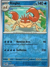 Kingler 099/165 Uncommon SV: Scarlet & Violet 151 Pokemon Reverse Holo LP picture
