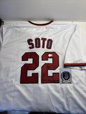 Juan Soto Washington Nationals Signed Jersey W/ Insc 2019 WS Champs &Beckett Coa picture