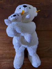 Steiff White Teddy Bears Plush 6861/10 Vintage 1984 Small Yellow Ear Tag picture