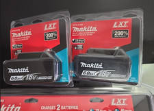 Makita BL1860B-2 18V 6.0Ah Integrated LED LXT Lithium-Ion Battery - 2 Pack picture