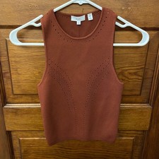 ALC Tara Compact Knit Top Sequoia Brown Size XS NWT's $295 Women's A.L.C. picture
