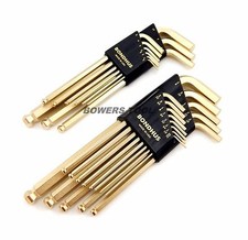 Bondhus 22pc GoldGuard Ball End Hex L Wrench Set Metric SAE Inch USA MADE 20899 picture