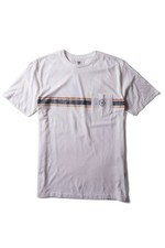 Vissla Mens T-Shirt Large Vintage White M9052CHE Cheater Five SS Pocket Tee NWT picture