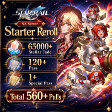 Honkai: Star Rail Reroll 65000+ Stellar Jade|120+ Pass|1+ Special Pass|NA Server picture