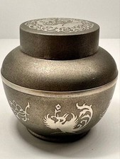 Vintage Tin and Half Phoenix Arabesque Tea Pot, 100th Anniversary Mark picture