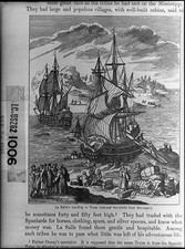 Photo:Texas La Salle Landing 1680s French Exploration Ships Illustration picture