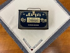 Very Nice Vintage Mayo's Tobacco Cut Plug Tin - Blue picture