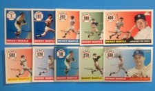 2006 - 2007- 2008 . TOPPS . MICKEY MANTLE HR cards .. w/ CHROME . pick 10 cards  picture
