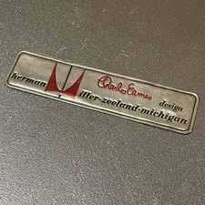 Herman Miller George Nelson Zeeland Michigan Foil Label picture