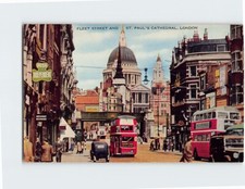 Postcard Fleet Street And St. Paul's Cathedral, London, England picture