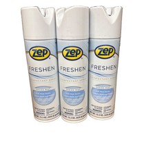 Lot of (3) ZEP Freshen Disinfectant Spray 15.5 oz Aerosol Cans - Spring Mist picture