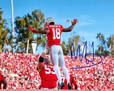 OHIO STATE BUCKEYES MARVIN HARRISON JR. Signed Autographed 8x10 photo Reprint picture