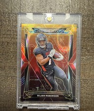 Panini 2024 Obsidian Bijan Robinson #7 Molten /14 Serial Numbered Falcons picture