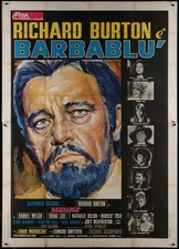 Bluebeard 1972 55x78 Italian Movie Poster Richard Burton Raquel Welch Morricone picture