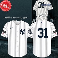 New York Yankees Cam Schlittler #31 Baseball Jersey Premium 3D Print Remake S-5X picture