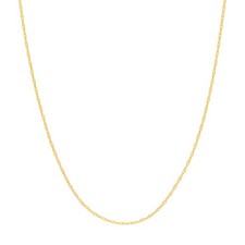 0.6mm Open Dainty Twisted Rope Chain Necklace Real Solid 14K Real Yellow Gold picture