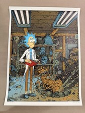 Rick and Morty Mondo BNG Poster Art Screen Print Florian Bertmer Remarque AP picture