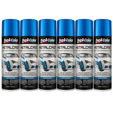 Duplicolor MC201 Metalcast Blue Anodized Automotive 11Oz Aerosol Spray 6 Pack picture