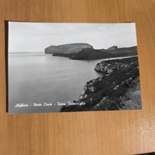 ALGHERO PORTO COUNT TORRE TRAMARIGLIO - BLACK AND WHITE POSTCARD NEVER SHIPPED picture