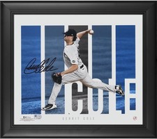 Gerrit Cole New York Yankees ramed Autographed 12.5