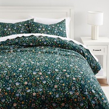 Pottery Barn Teen Rifle Paper Co Bramble Fields Evergreen Duvet Cover picture