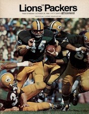 1968 Lions vs. Packers Football Program picture