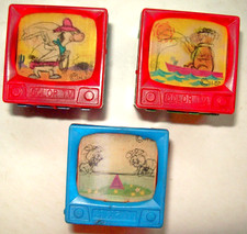 Set of Three 1960 Hanna-Barbera Vari-View Toys-Yogi, Quick Draw + Pixie & Dixie picture