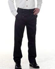 Pants Steampunk Gothic Victorian Cosplay Costume Architect Men's Black Trousers picture