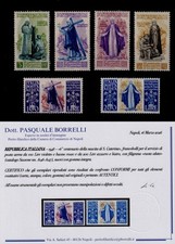 1948 - S. CATERINA series COMPLETE NEW INTEGRAL RUBBER MNH Certified picture