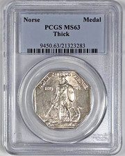 1925 Norse American Commemorative Medal Thick : PCGS MS63 picture