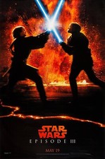 2005 Star Wars Episode III Revenge Of The Sith Movie Poster 11X17 Obi-Wan 🌋🍿 picture
