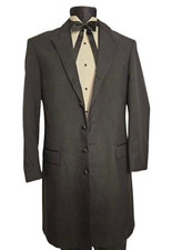 37 L Men's 7 Button Really Long Western Notched Mandarin Collar All Sizes picture