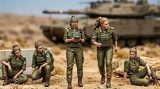 1/35 Scale Israel Defense Forces Soldiers 5set Unpainted Resin Model Kit Toy picture